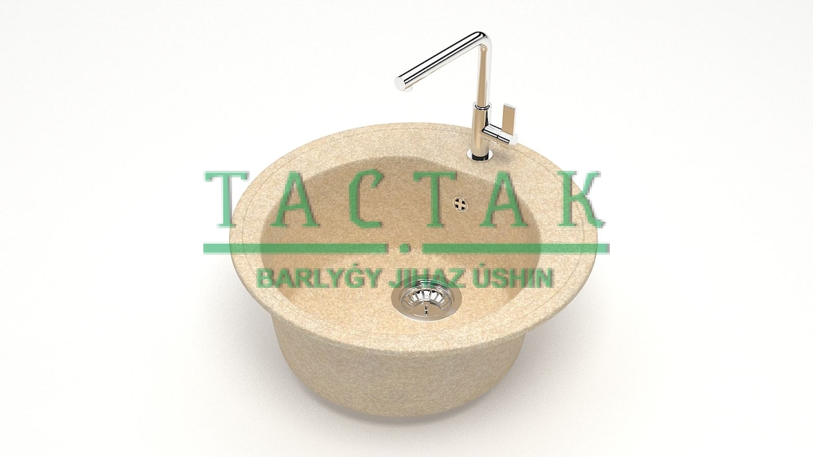 Мойка мат. Модель 3/Q6 (слон.кость). карел. камень ZETT led.