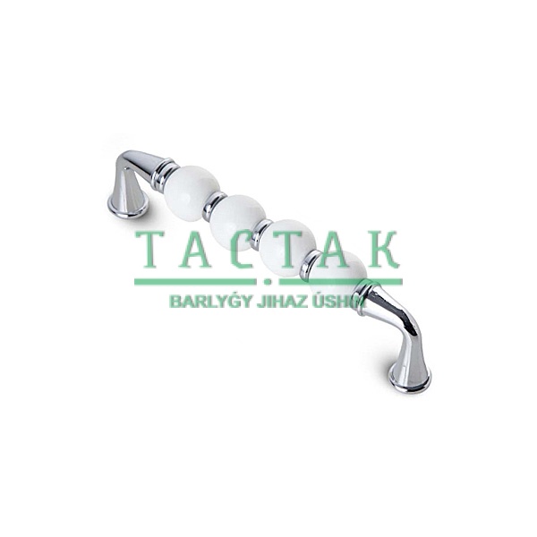 2090 Ручка 128мм 10 Хром белый