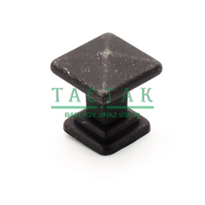 Ручка-кнопка Tower Square 19.4100.53 чугун 35х35, Metakor