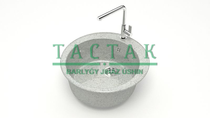 Мойка глян. из икс.камня Z510Q10 (свет.серый)