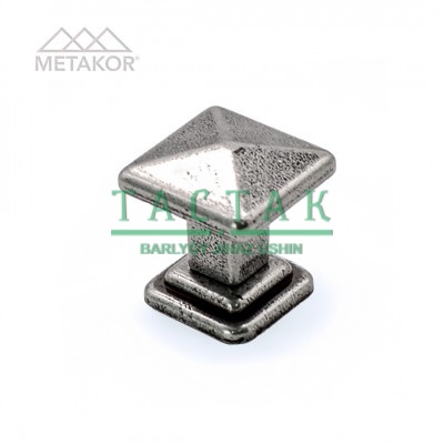 Ручка-кнопка Tower Square 19.4100.58 глянцевое олово 35х35, Metakor