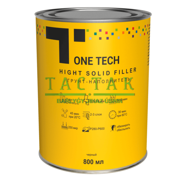 T1-FG0017-1000/Грунт ONE TECH QUICK FILLER UHS GREY (1000мл)